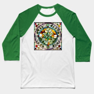 Pothos Explosion Stained Glass Baseball T-Shirt